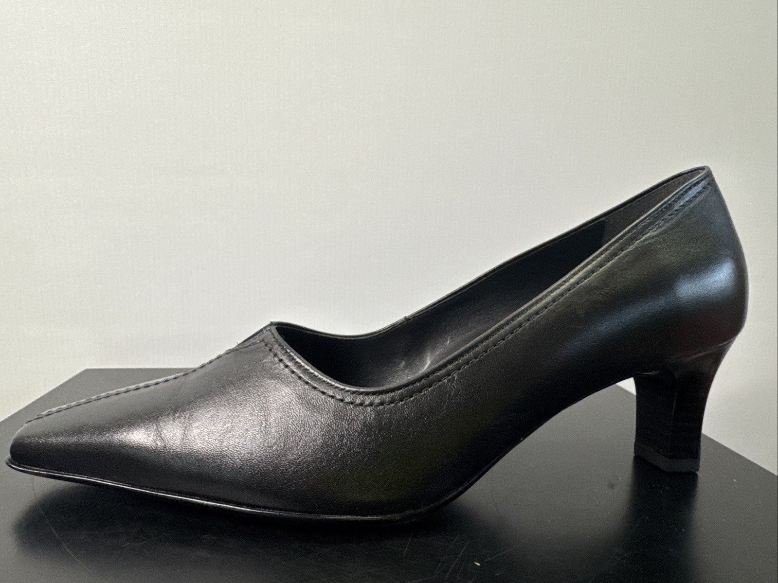 Ara Pumps Gr. 8 Schwarz  Leder Absatzschuh