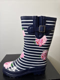 Beck Damen Gummistiefel Gr. 40 Regenstiefel Stiefel Stripes