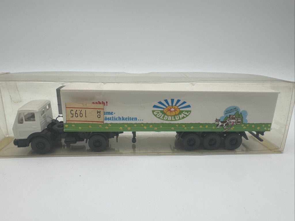 276HO /26 - Wiking H0 - Mercedes Kühlkoffer Sattelzug Goldblume
