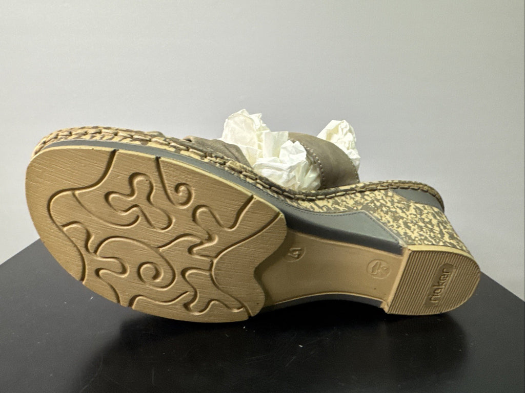 Rieker Sandalette Gr. 41 Leder Beige