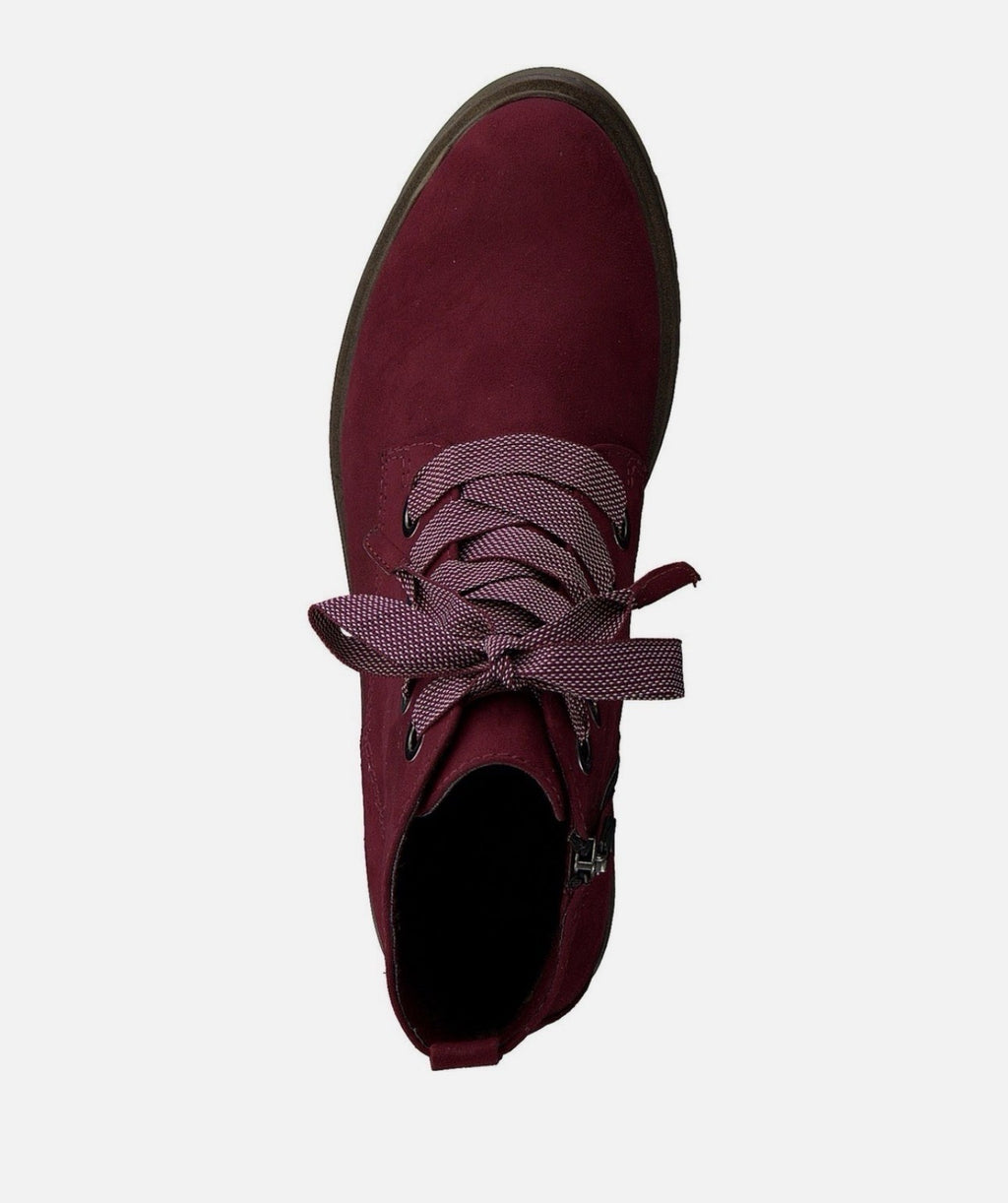 Marco Tozzi 2-25205-23 Damen Stiefeletten Gr. 41 Chukka Boots Chianti Rot