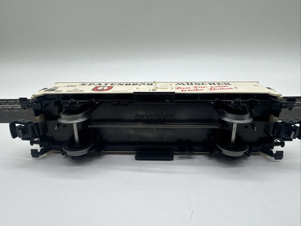Märklin Bierwagen mit Brh Spatenbräu München weiß DB #501