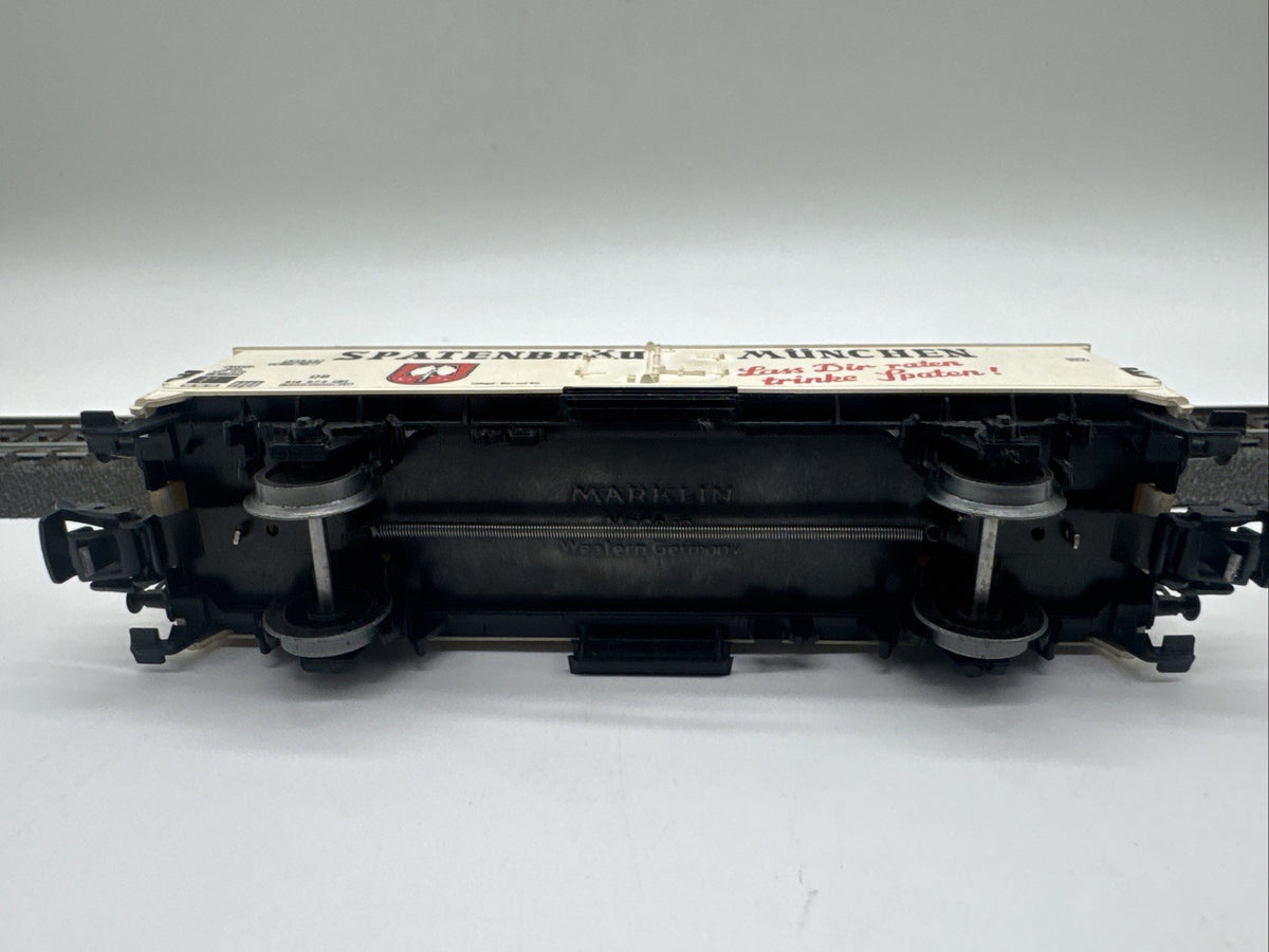 Märklin Bierwagen mit Brh Spatenbräu München weiß DB #501