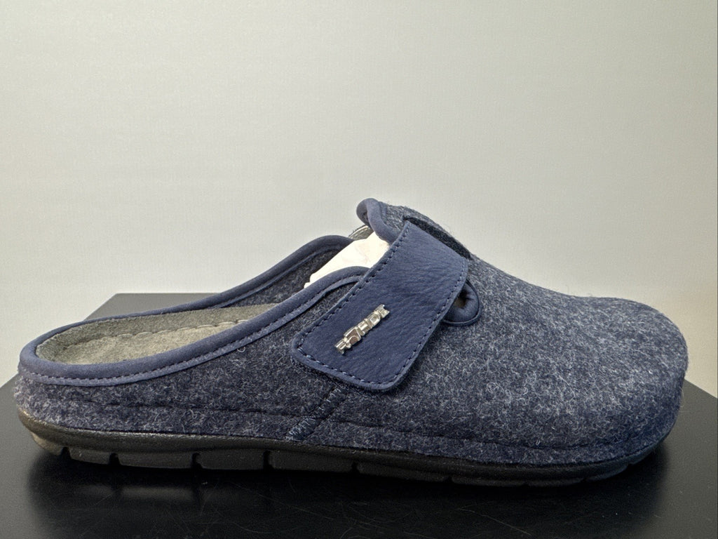 Rohde Herren Filz Pantolette Gr. 40 Ocean Pantoffel Weite G 6741