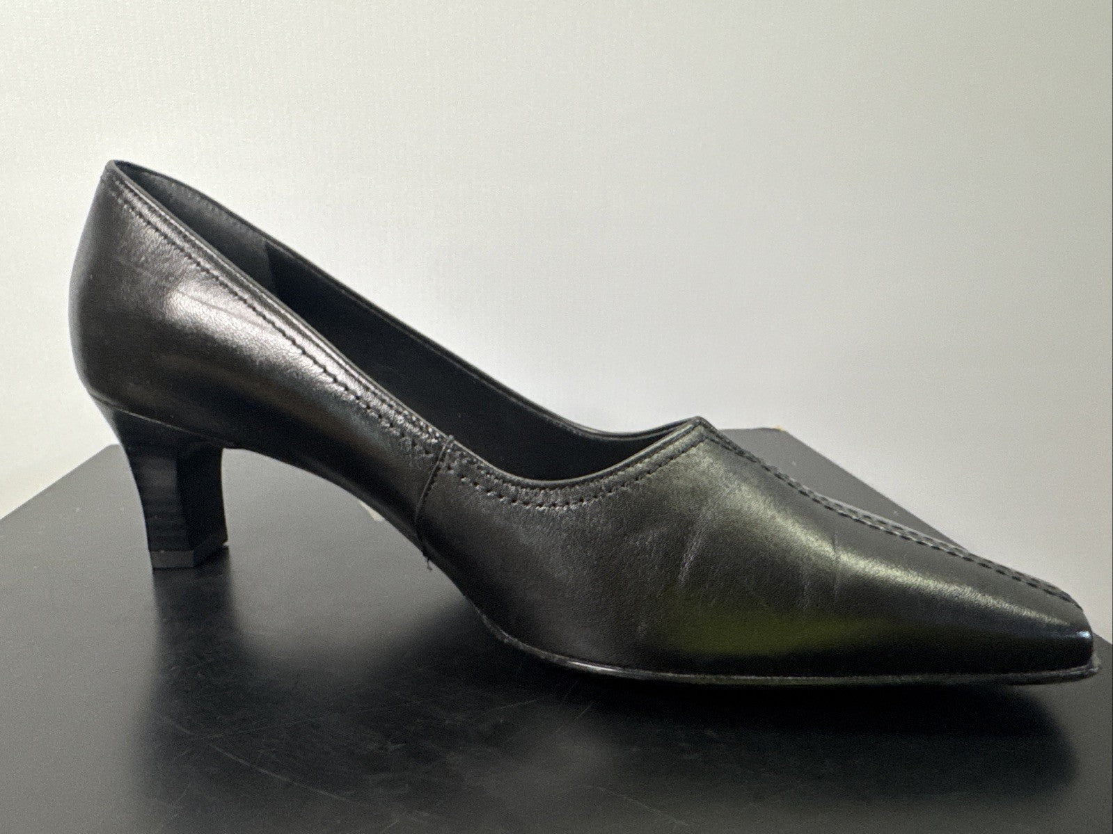 Ara Pumps Gr. 8 Schwarz  Leder Absatzschuh