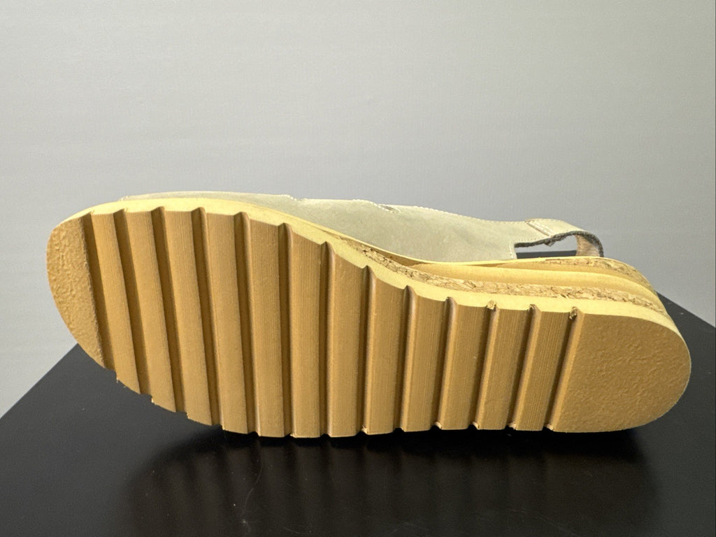 Reflex Punkte Damenschuh Gr. 37 Sandale Beige 