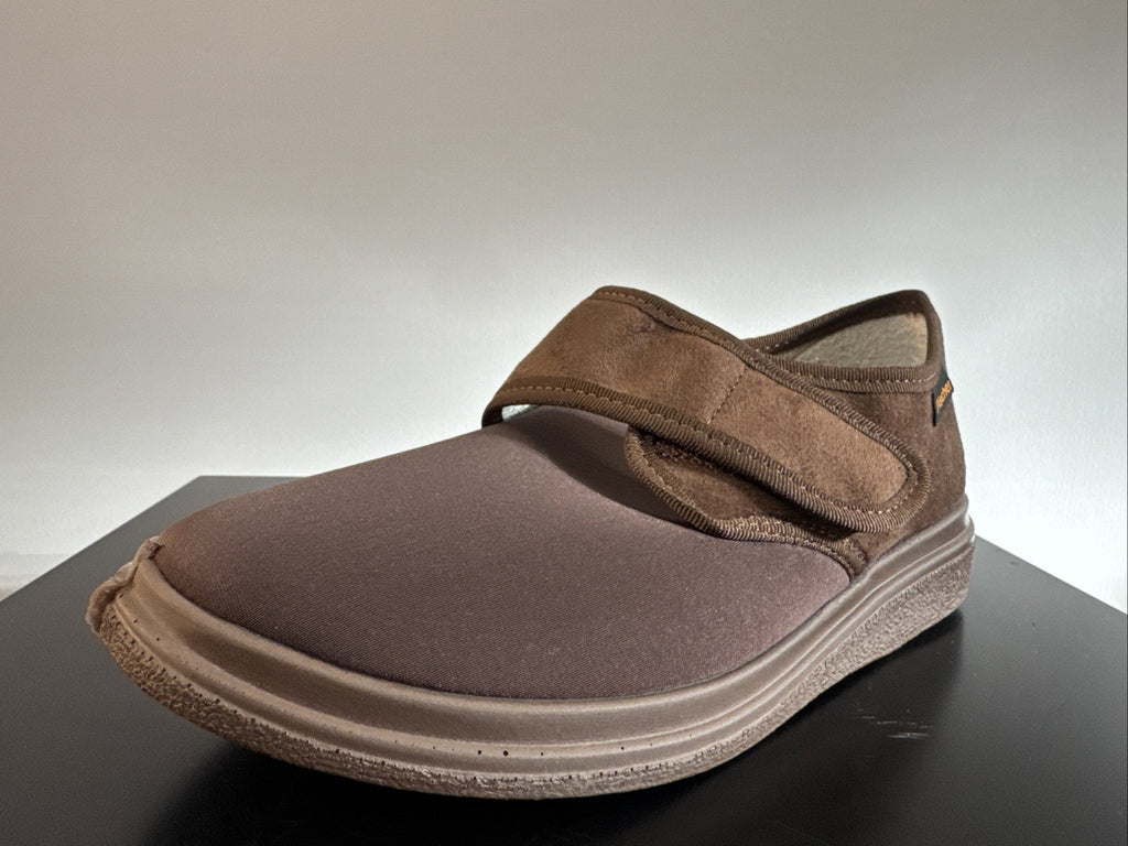 Fischer Markenschuh Herren Pantoffel Gr. 38 Halbschuh Braun