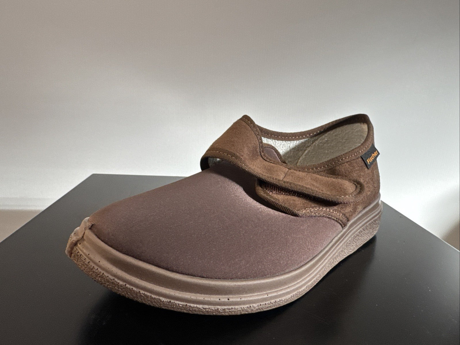 Fischer Markenschuh Herren Pantoffel Gr. 47 Halbschuh Braun