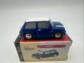 Schuco Piccolo News Austin Mini Cooper blau weiß 1:90 in OVP #6