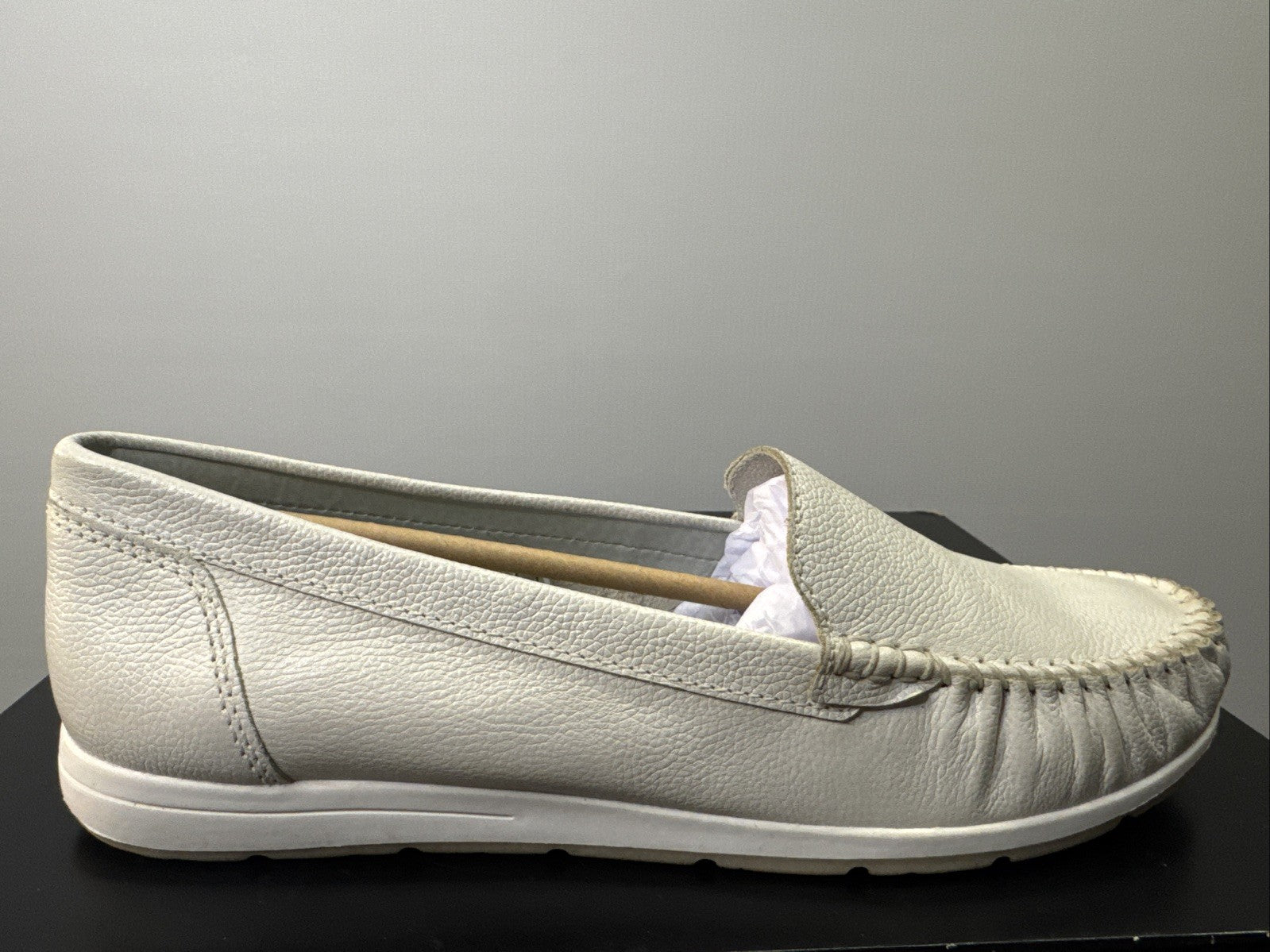 Marco Tozzi Halbschuh Damen Slipper feste Schuhe Gr. EU 40 Leder Weiß