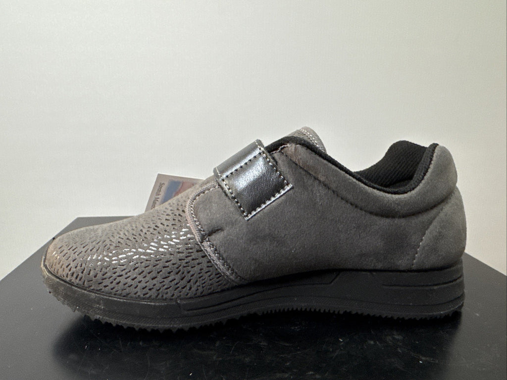 Fischer Markenschuh Gr. 38 Damen Halbschuh Grau Leder