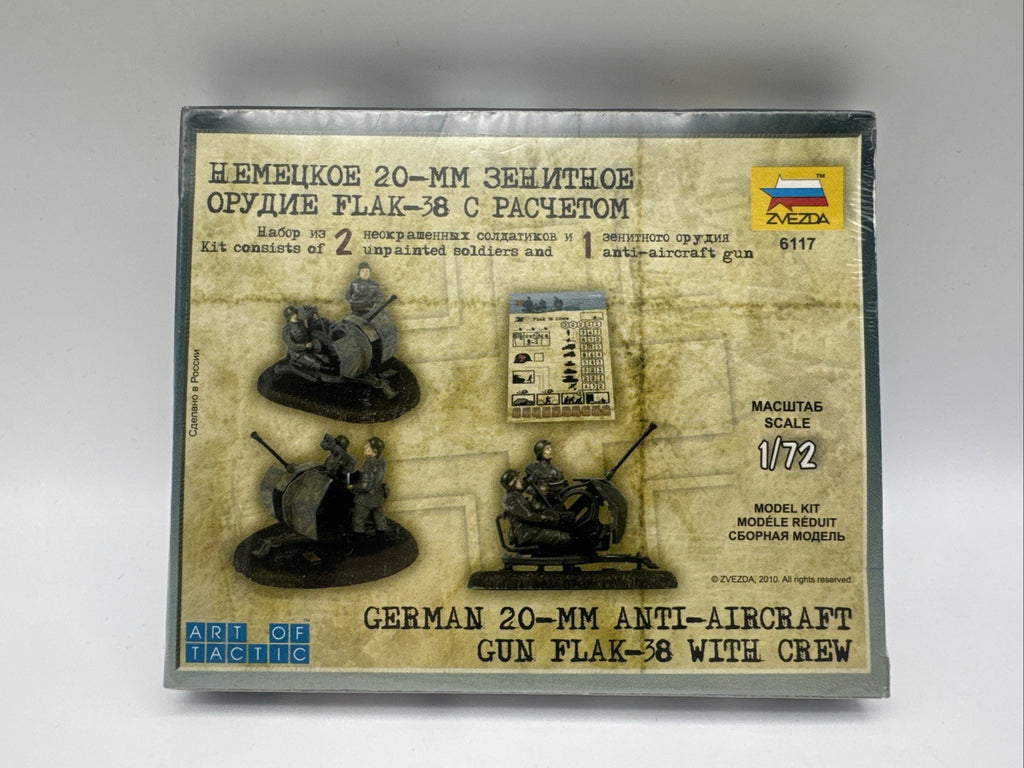 1:72 Bausatz Deutsche Soldaten im Weltkrieg 1939-1945 russian Zvezda KIT Flak 38
