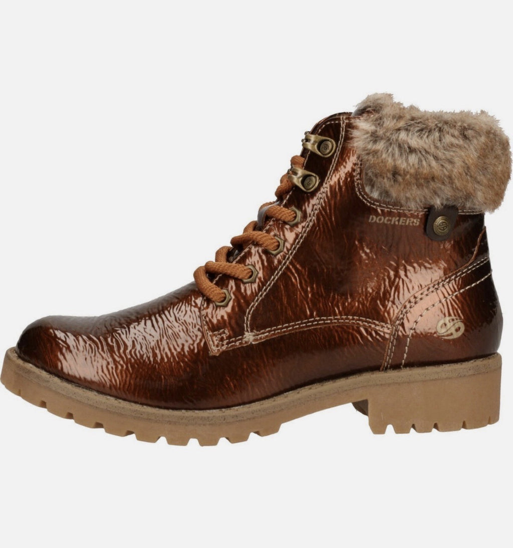 Dockers by Gerli Damen Stiefel Gr.37 Schnürstiefelette Boots Stiefelette