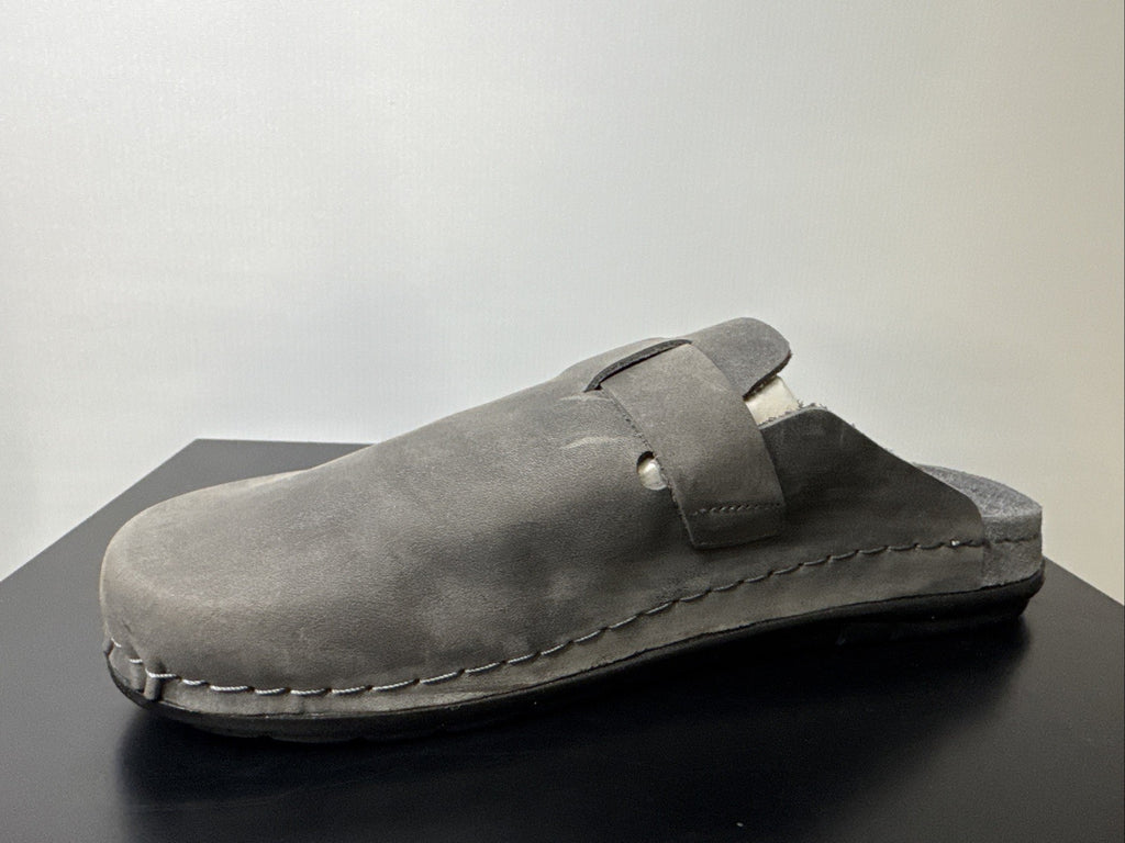 Rohde Herren Pantolette Gr. 40 Anthrazit Pantoffel  Schuhweite G 6743