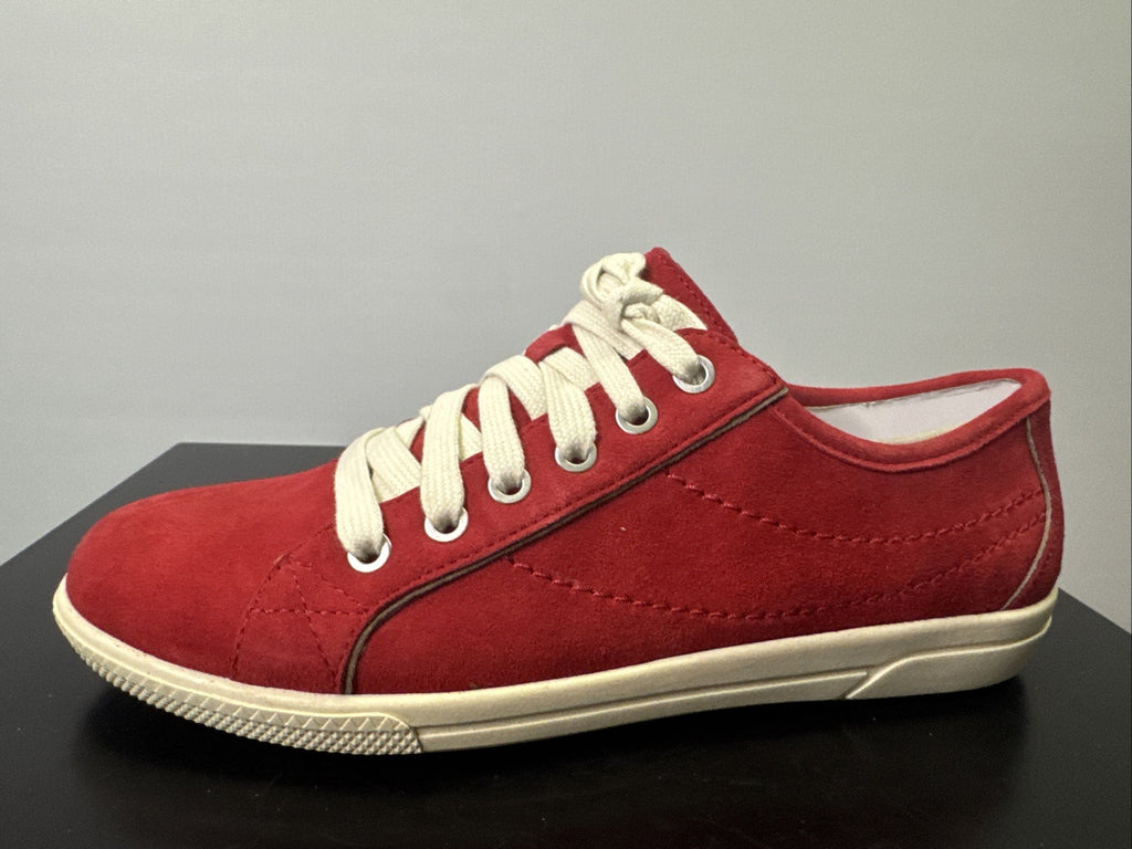 Jana Sneaker Gr. 37,5 Leder Rot Damen 