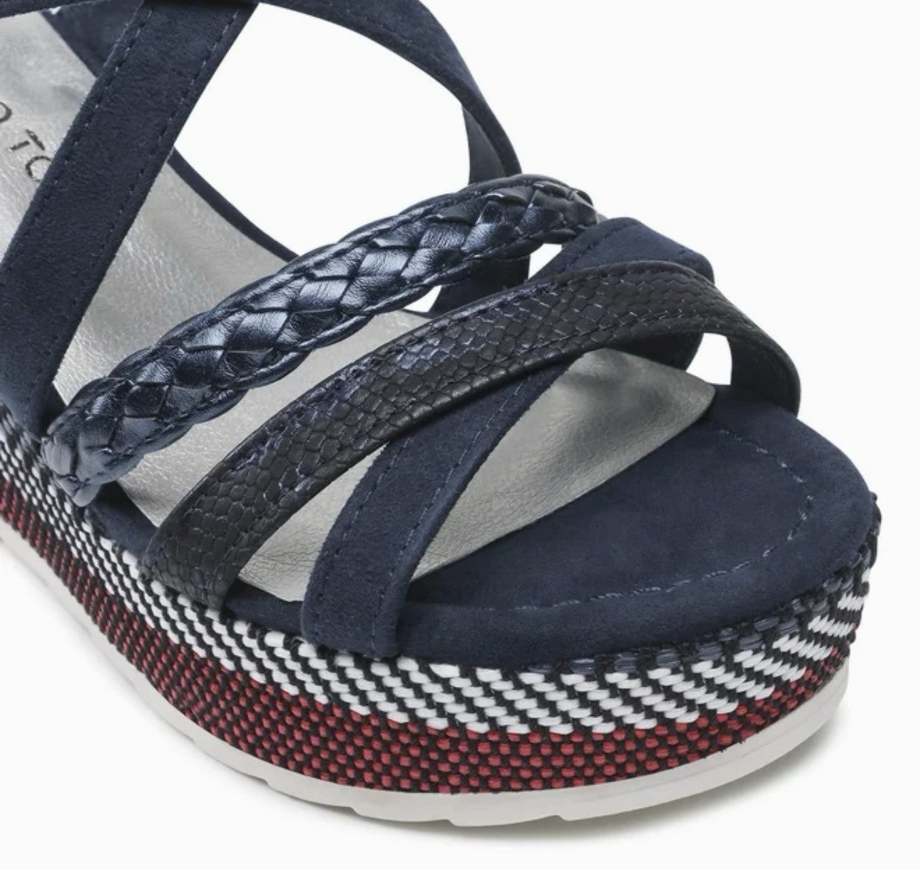MARCO TOZZI Damen  Gr. 40 Pantolette Slipper Sandale Sandalette Keilsandale