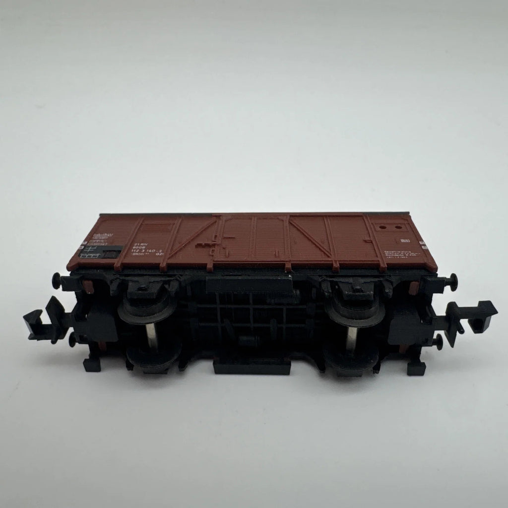 Minitrix n 13534 , Gedeckter Güterwagen, 21 80 112 3 140-2, Vitrine, top Zustand
