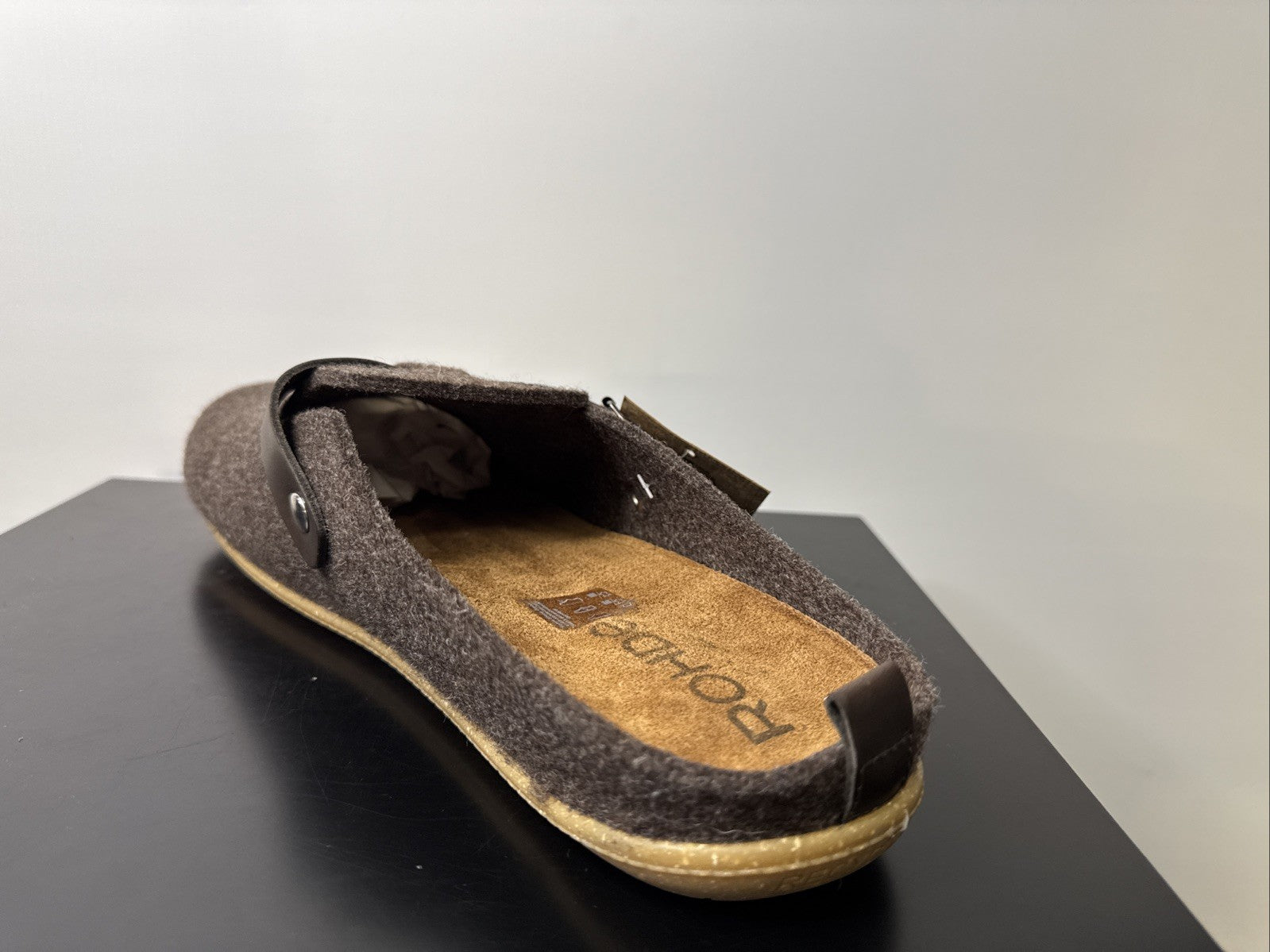 Rohde Herren Filz Pantolette Gr. 40 Mocca Pantoffel 6922