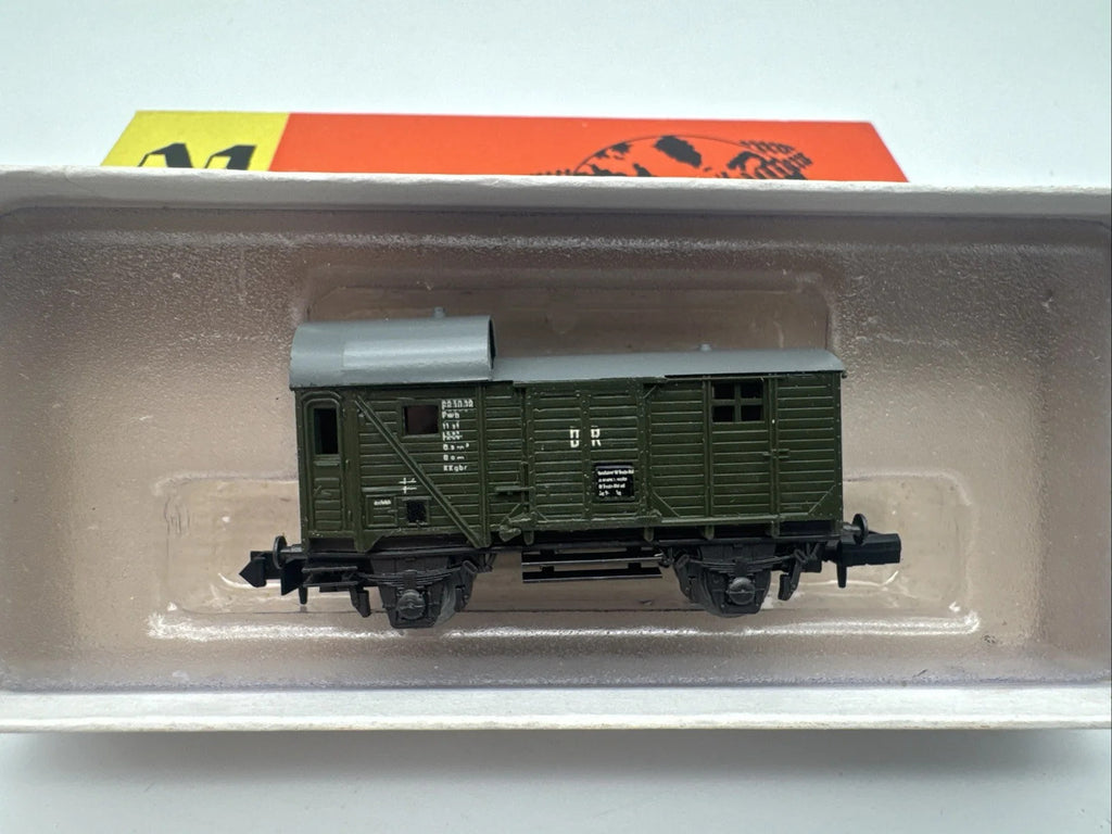 DDR Modellbahn - Spur N - Packwagen grün - PIKO 5460/5/17 mit OVP