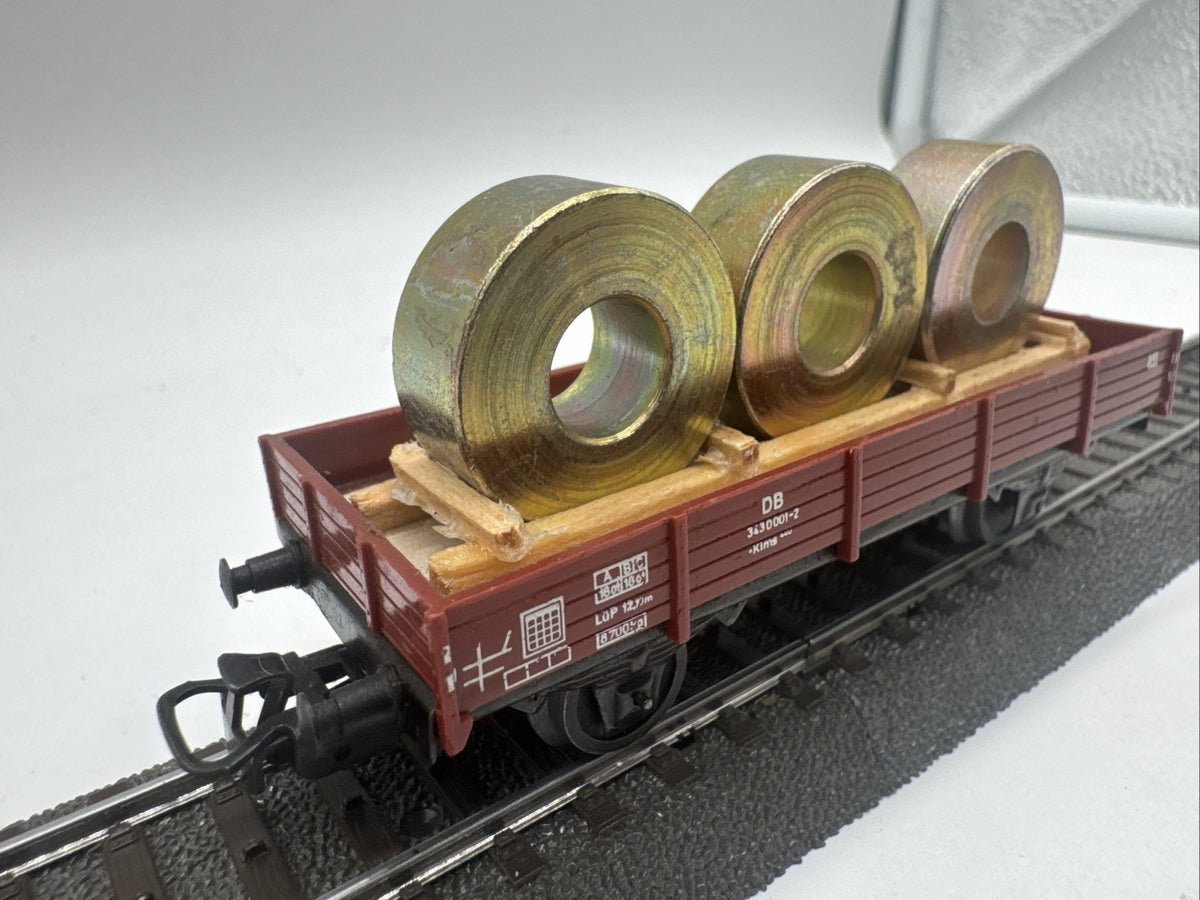 Märklin H0 Flachwagen Niederbordwagen der DB 343 0 001-2 Mit Ladung  #453