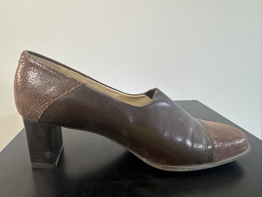 Simona Pumps Gr. 4 Damen Braun Leder