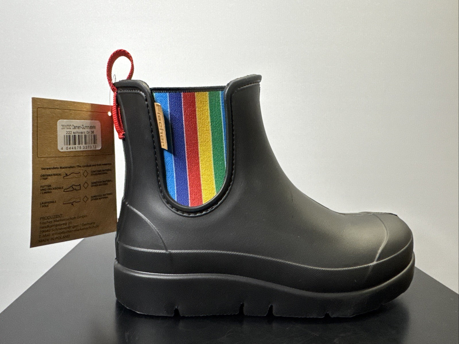 Fischer Markenschuh Damen Steller Gummistiefel Gr. 37