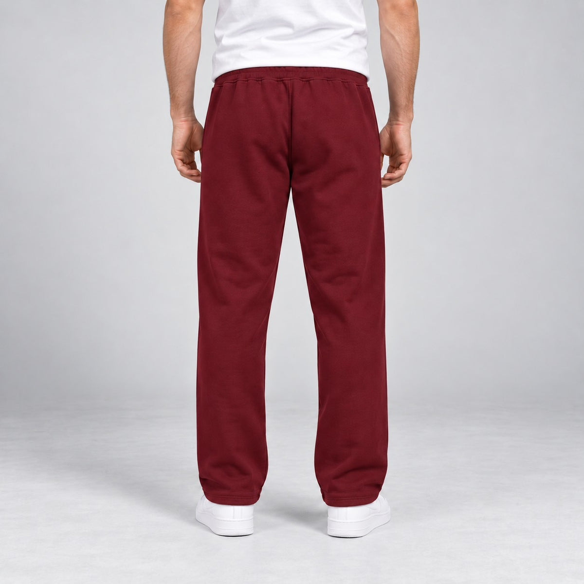 Jogginghose, Gr. M, bordeaux rot, Kordelzug, elastischen Bund