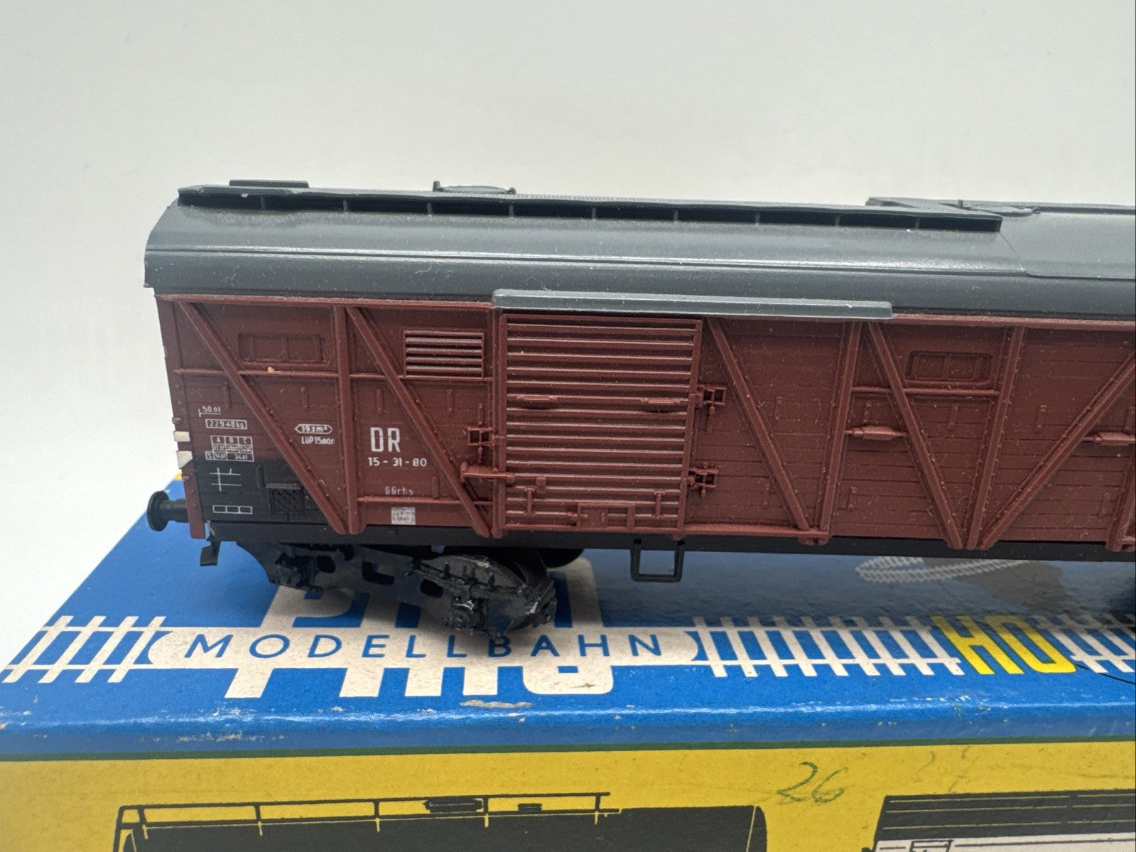 PIKO Modellbahnen gedeckter Güterwagen DR   EpocheIII - 70er Top Zustand