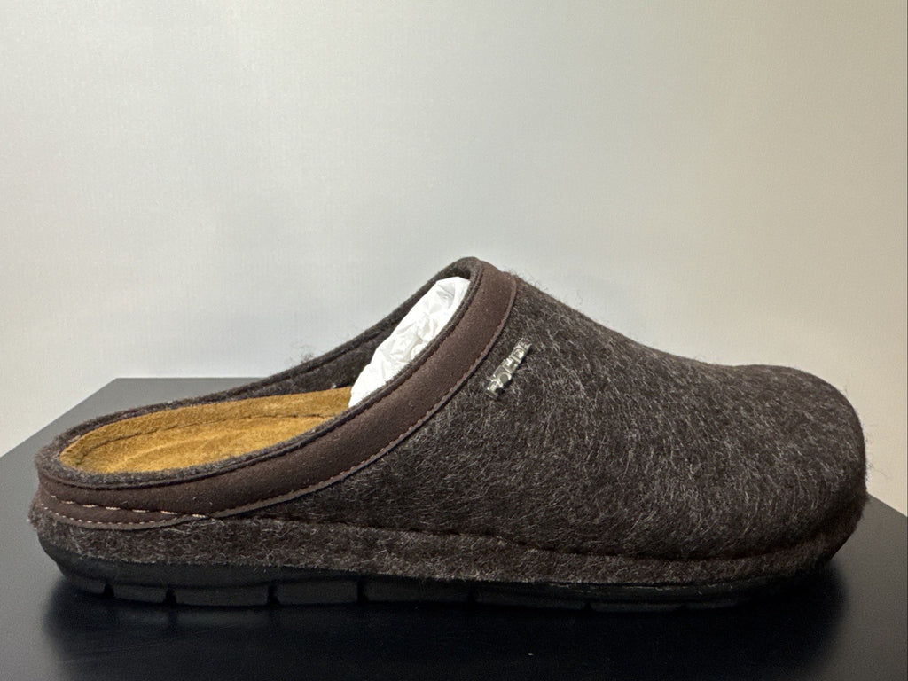 Rohde Herren Filz Pantolette Gr. 40 Mocca Pantoffel 6740