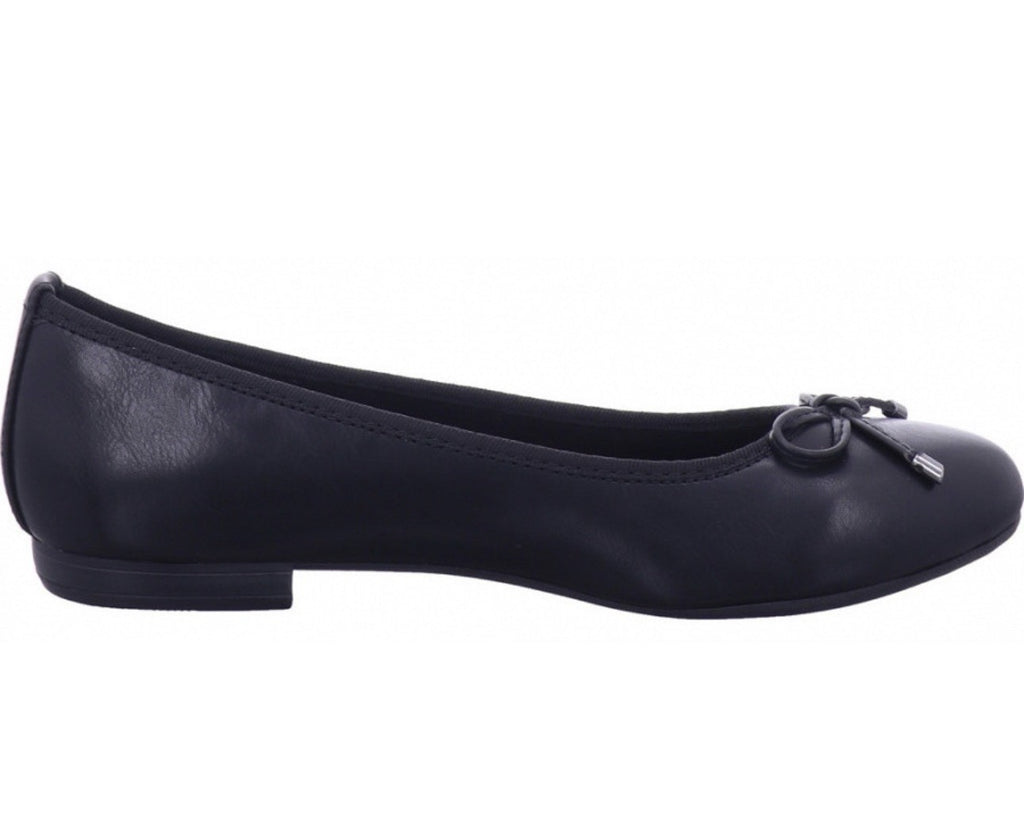 MARCO TOZZI Ballerinas Sommer Slipper Damen schwarz Gr. 38