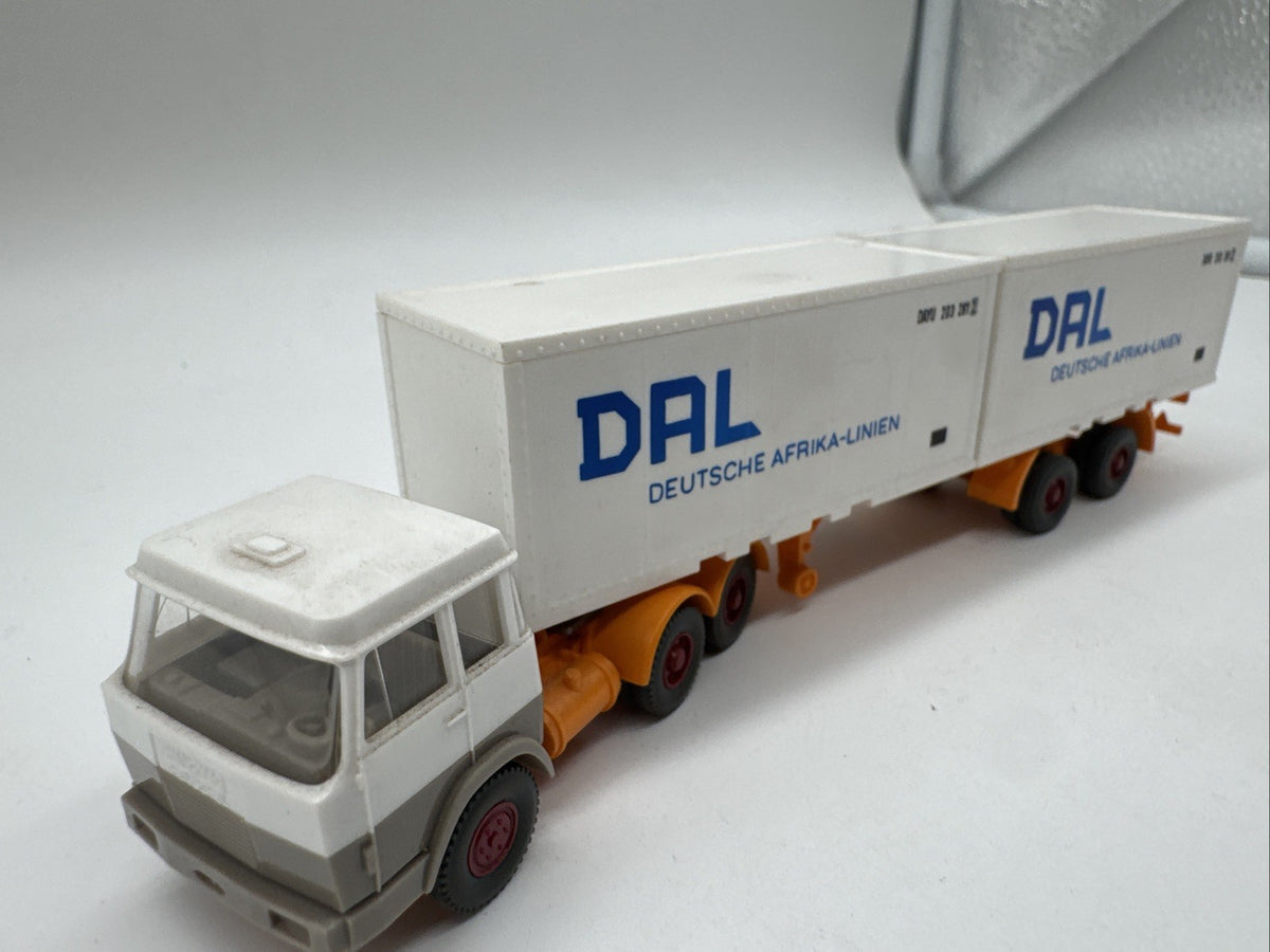 Wiking H0: Hanomag Henschel Containersattelzug Nr. 521 (GK 521) DAL #633