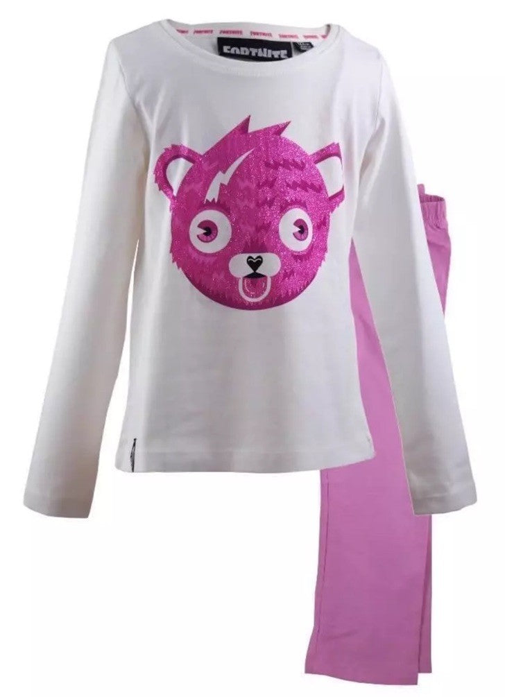 Epic Games Fortnite Cuddle Mädchen Schlafanzug  rosa/weiß  Gr. 122 7jahre 