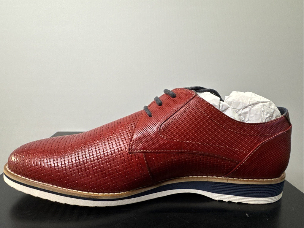 Quintero-701  by SIOUX  Herren Derbys Schnürschuh Rosso Rot  Gr. 50