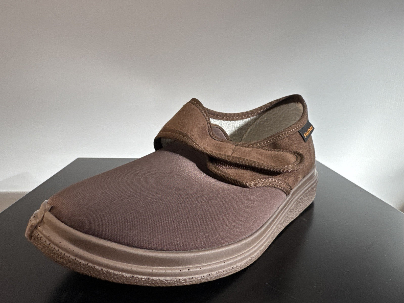 Fischer Markenschuh Herren Pantoffel Gr. 36 Halbschuh Braun