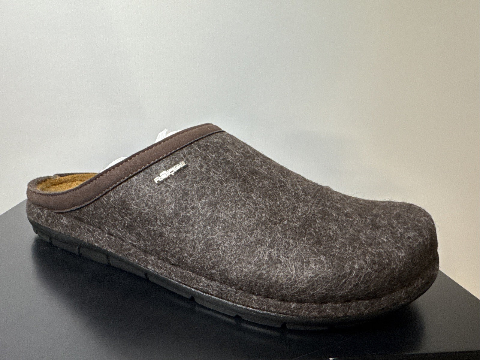 Rohde Herren Filz Pantolette Gr. 45 Mocca Pantoffel 6740