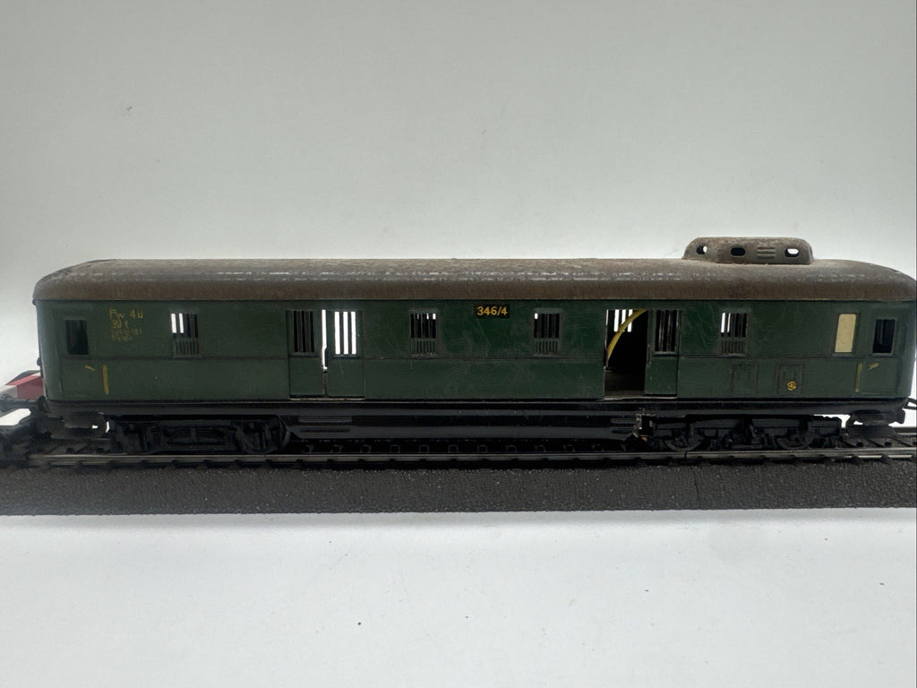 D08 Märklin H0 Personenwagen 346/4 Gepäckwagen Blech Beleuchtet #771