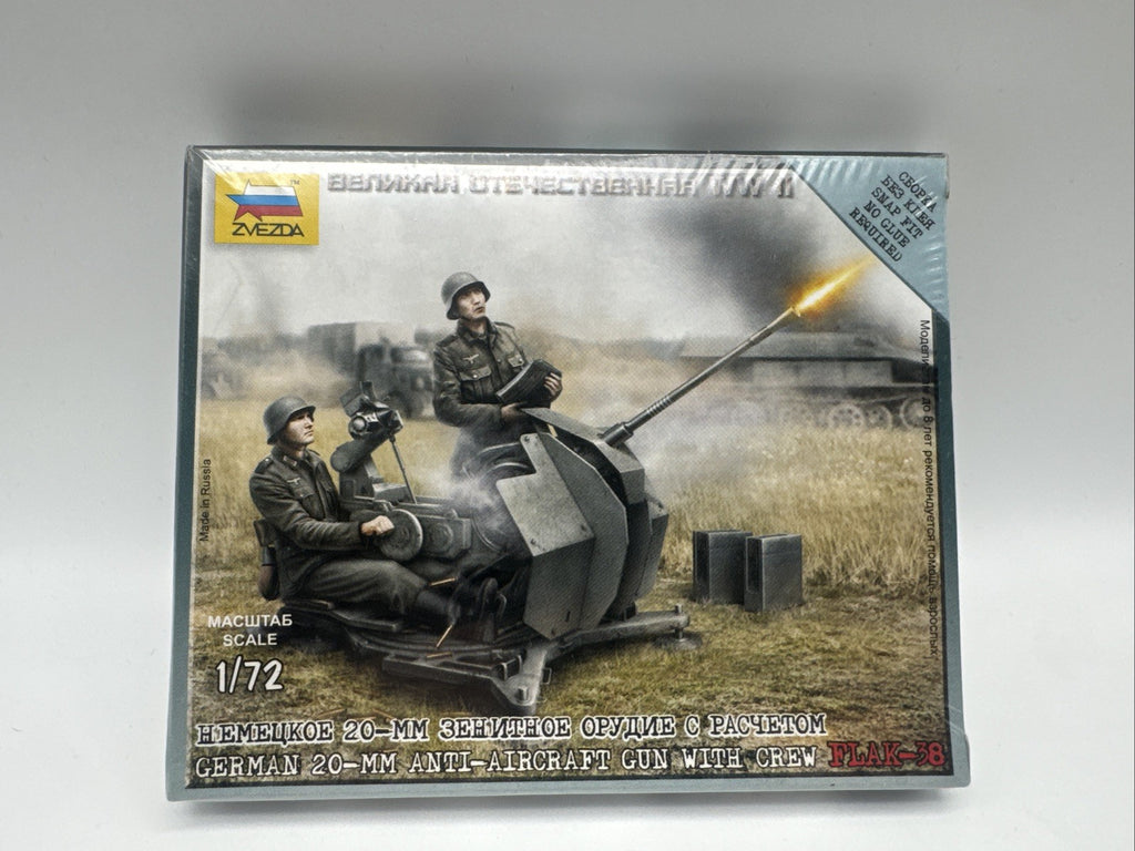 1:72 Bausatz Deutsche Soldaten im Weltkrieg 1939-1945 russian Zvezda KIT Flak 38