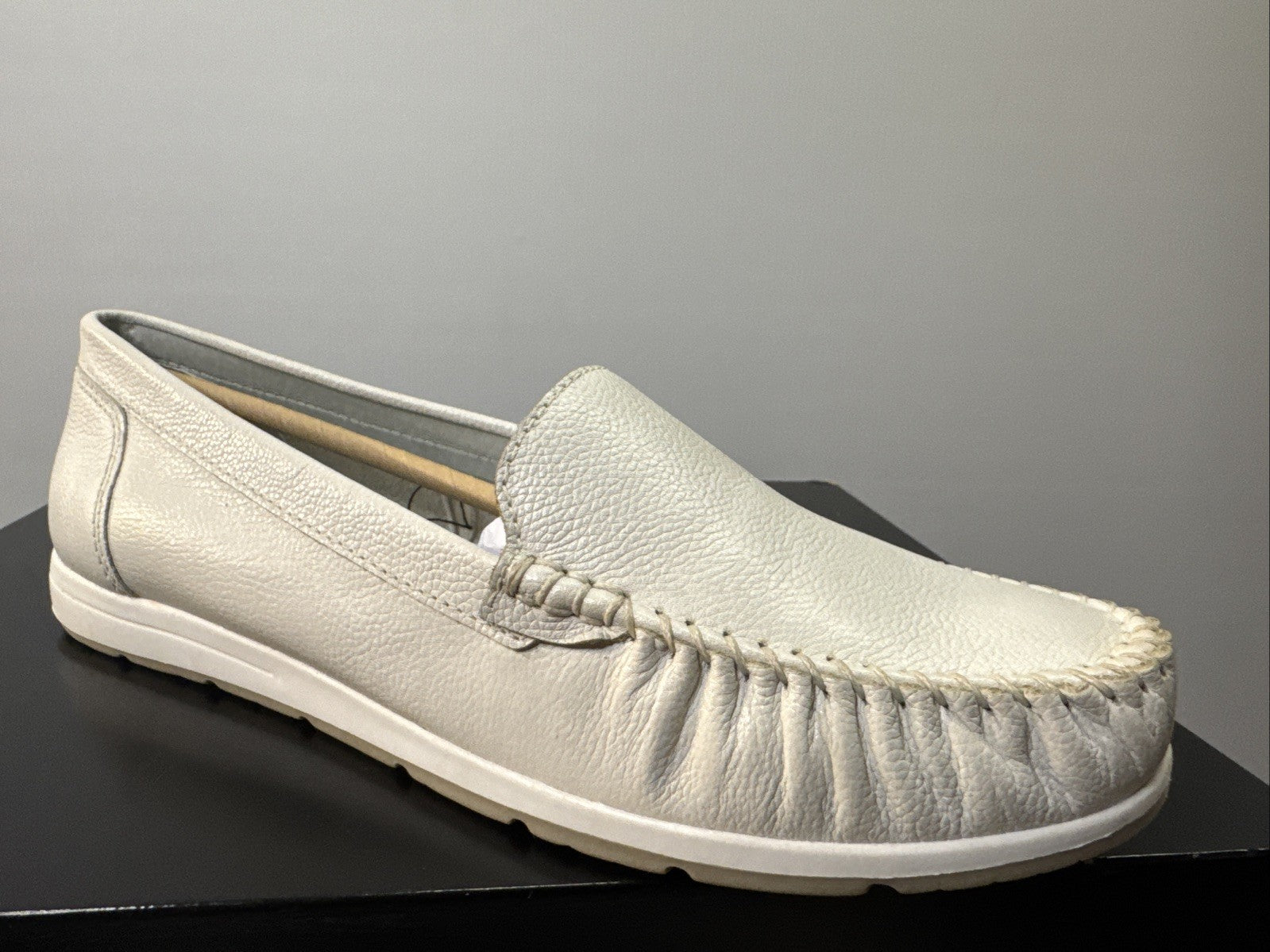 Marco Tozzi Halbschuh Damen Slipper feste Schuhe Gr. EU 41 Leder Weiß
