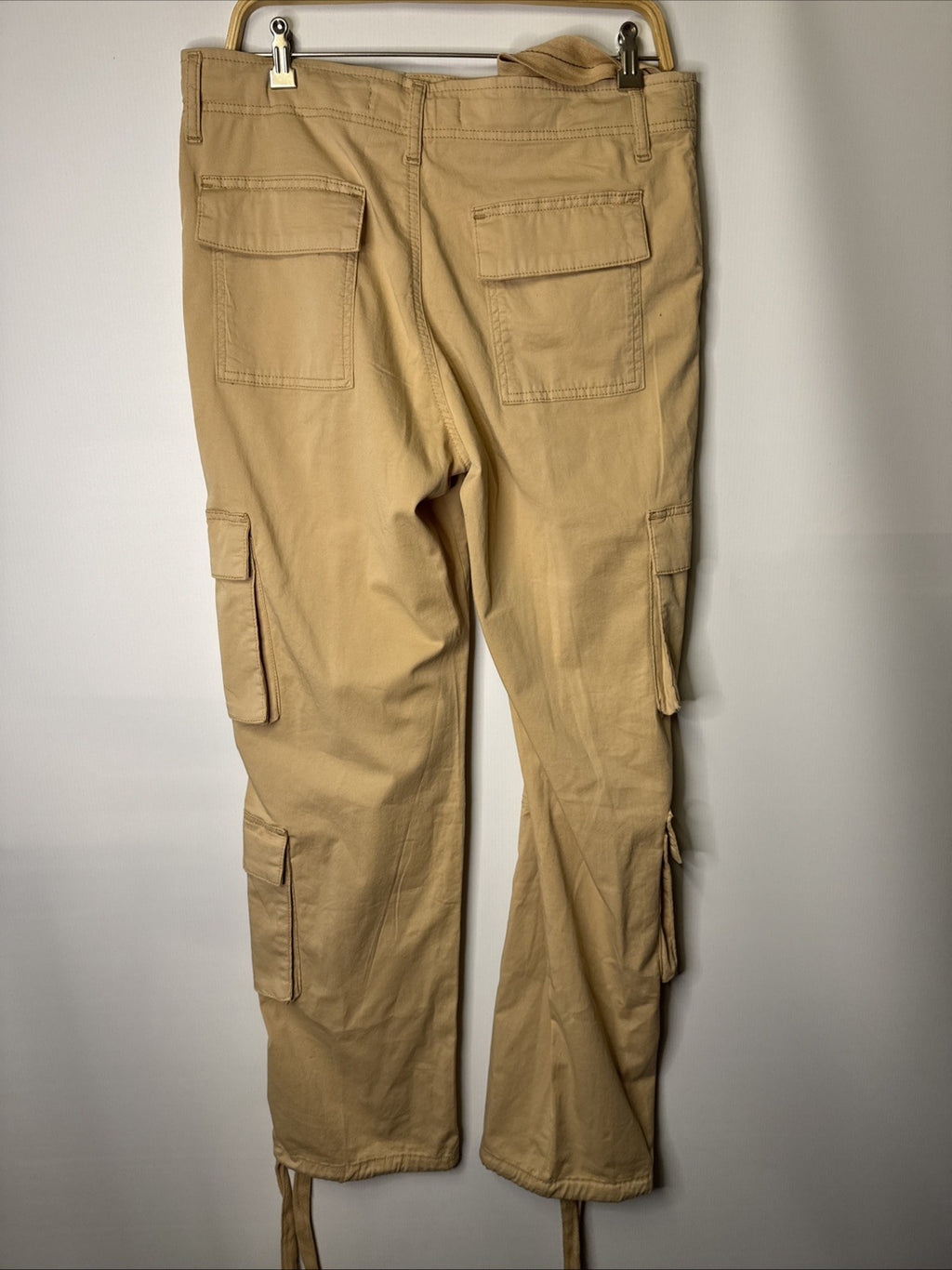 Pegador Damen Jeans Gr. L Tanami Wide Cargo Pants Beige