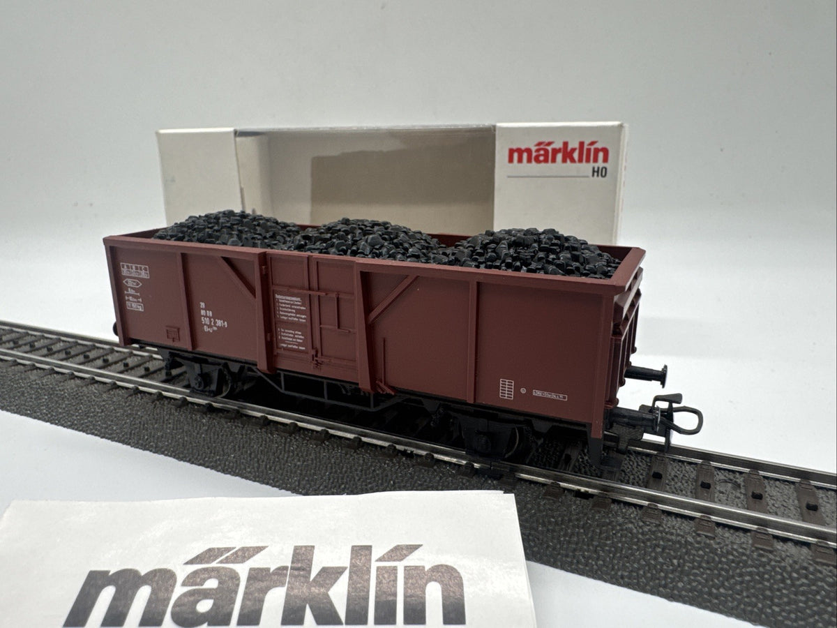 Märklin H0 4431 Hochbordwagen mit Ladung, DB, in OVP #2