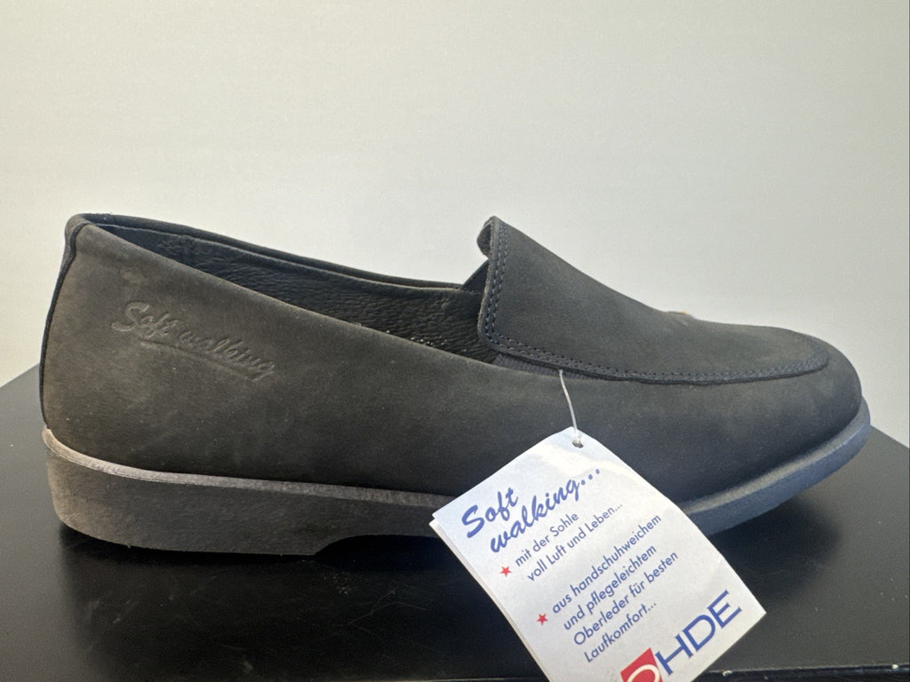 Rodhe Halbschuh Damen Gr. 4 Schwarz Leder 
