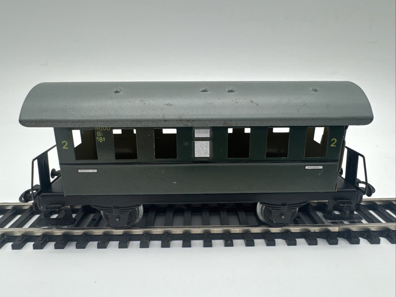 Märklin H0 4000 Personenwagen Donnerbüchse Bi 2. Klasse grün / Blech