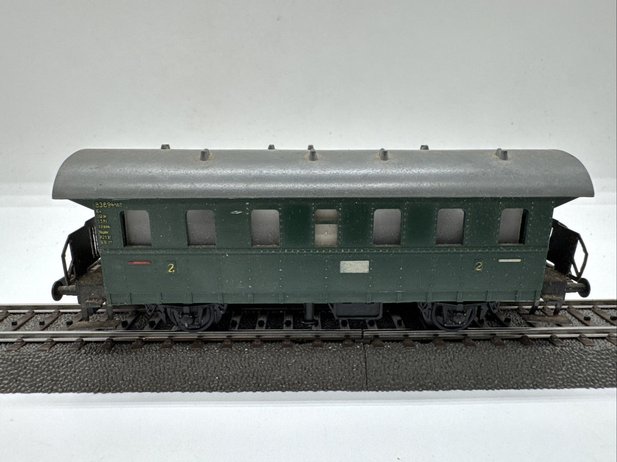 Trix Express H0 6670 Personenwagen Donnerbüchse 2. Klasse 83694 Wt grün #141