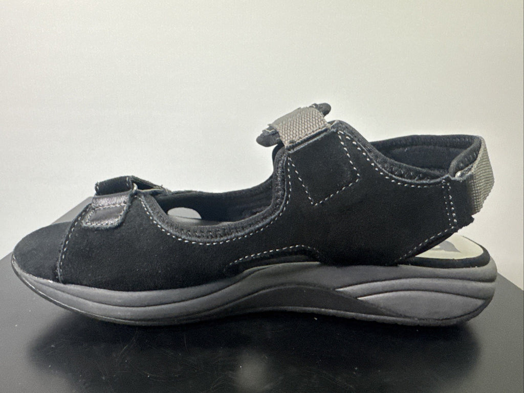 Jana Sandale Gr. 39 Schwarz Leder Damen 
