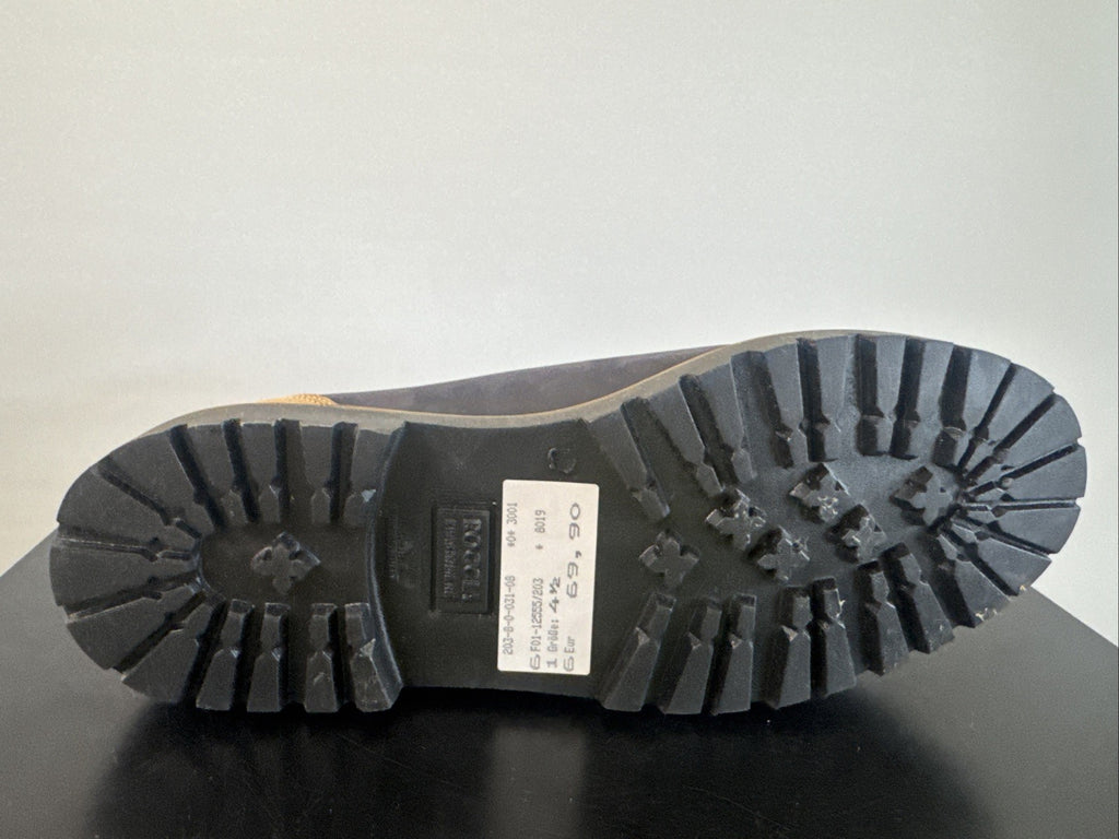 Schapuro Halbschuh Damen Gr. 4,5 Leder Blau