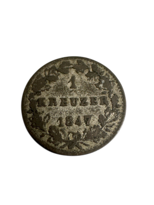 1 Kreuzer Hessen-Darmstadt 1847