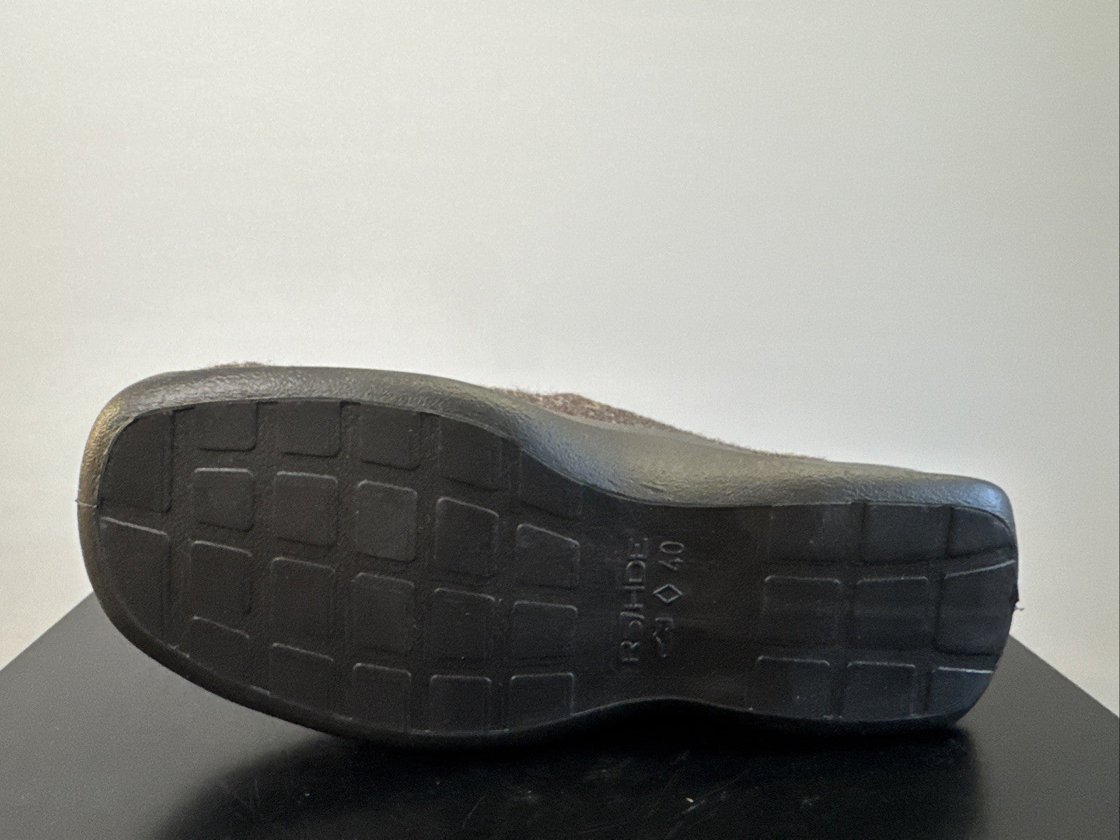 Rohde Herren Filz Pantolette Gr. 43 Mocca Pantoffel Weite G 2731