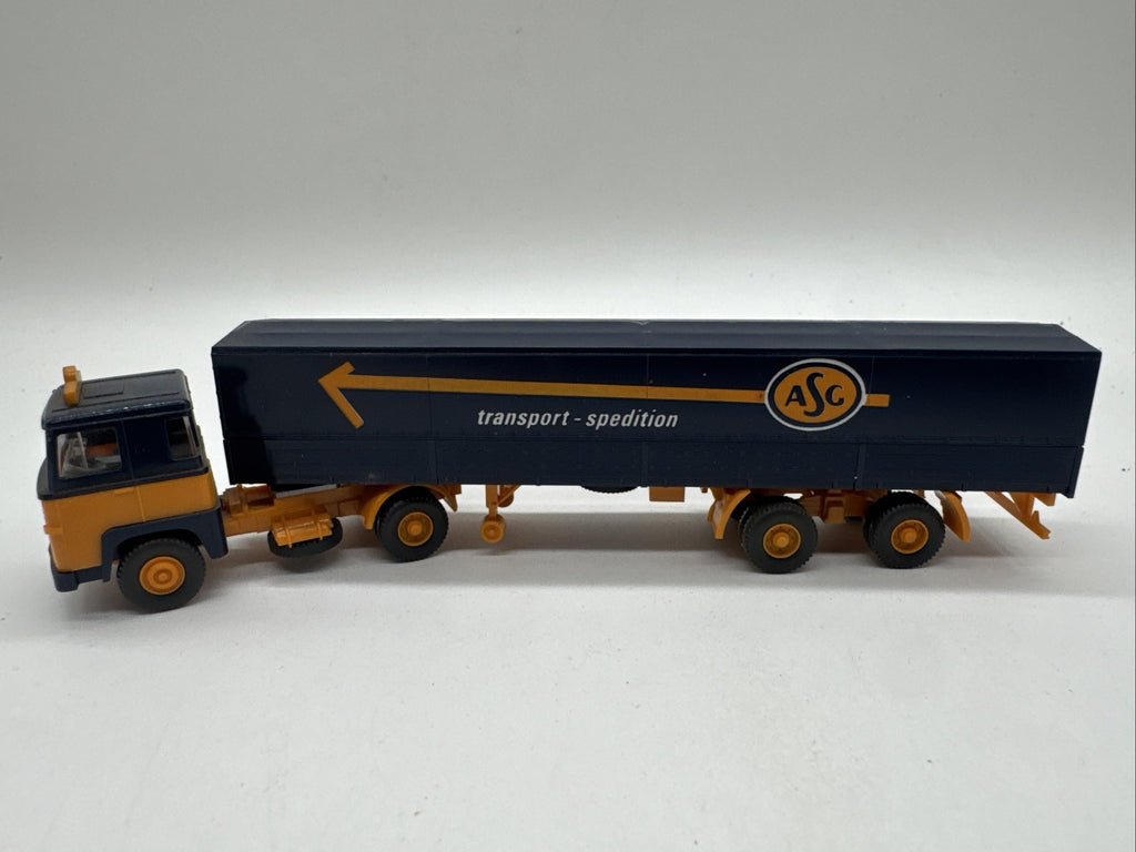 Wiking Lastzug Scania 110 ASG 646/1 Modell LKW 1:87 transport Spedition #646