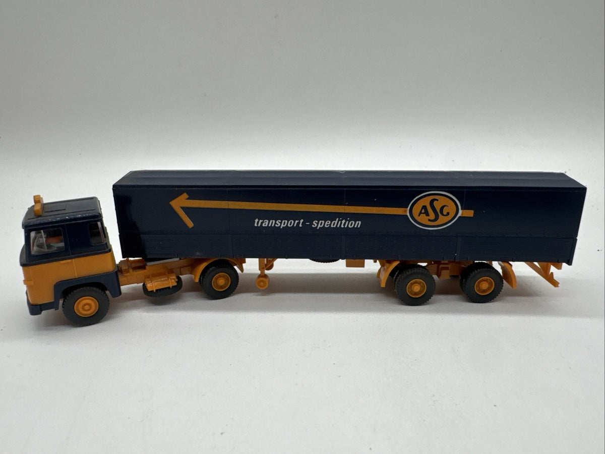 Wiking Lastzug Scania 110 ASG 646/1 Modell LKW 1:87 transport Spedition #646