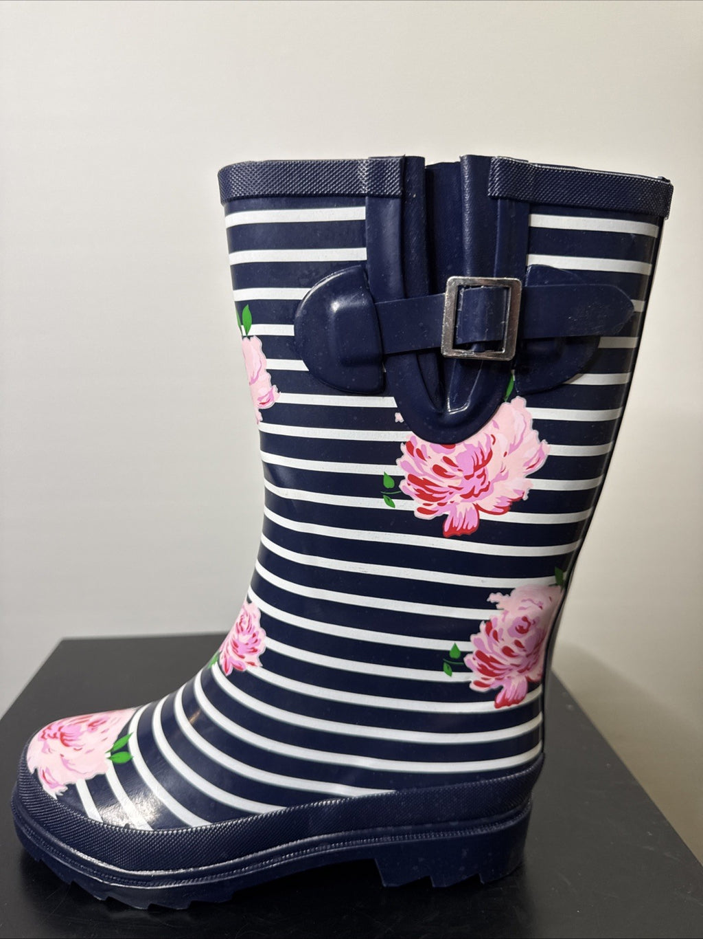 Beck Damen Gummistiefel Gr. 39 Regenstiefel Stiefel Stripes